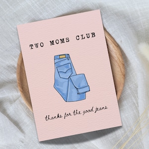 Tarjeta divertida del Día de la Madre para mamás queer / Tarjeta de jeans para mamá / Regalo del Día de la Madre queer / Regalo LGBTQ para mamás / Día de las Madres para LGTBQ