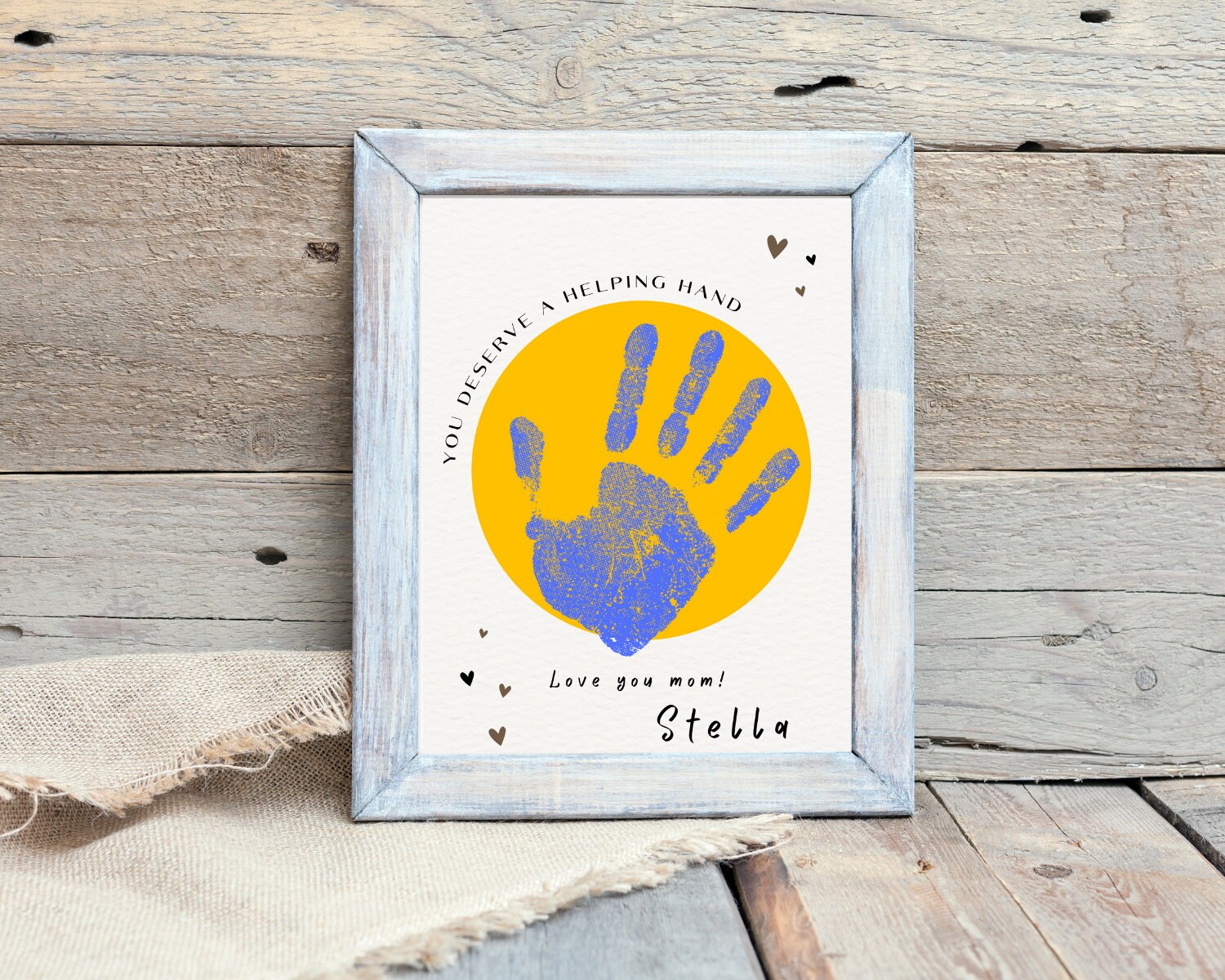 Printable Mother's Day Handprint Card - Toddler DIY Project ...