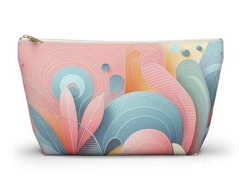 Accessory Pouch w T-bottom, pastel, summer, beach, pool, hip, cool