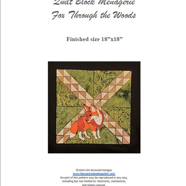 Fox Quilt Pattern - Etsy