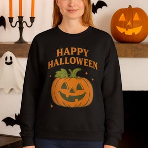 Vintage Halloween Stamp Crewneck Sweatshirt, Unisex Halloween Jumper, Halloween Sweatshirt for Men and Women, Halloween Costume, Halloween