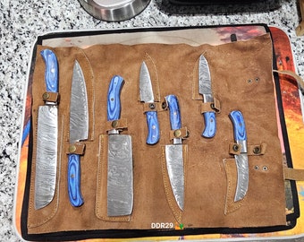 Juego de cuchillos de cocina de 7 piezas.