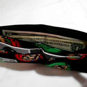 SciFi Series Billfold, Wallet, Men&#39;s Wallet, Fabric Wallet, Nerd Wallet, Geek Wallet