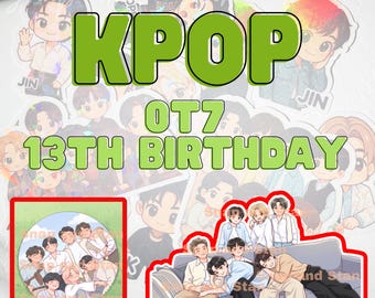 KPOP CHIBI-stickers, UNOFFICIAL merchandise, leger, stationair, scrapbooking, freebies, concert, weggeefactie