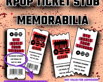 KPOP Ticket Stub-memorabilia | ONOFFICILE merchandise, freebies, verzamelaars, gemaakt door fans
