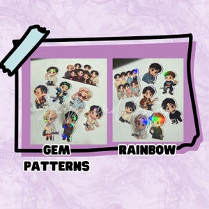 Pegatinas KPOP CHIBI, mercancía NO OFICIAL, Ejército, papelería, scrapbooking, regalos, conciertos, sorteos imagen 7