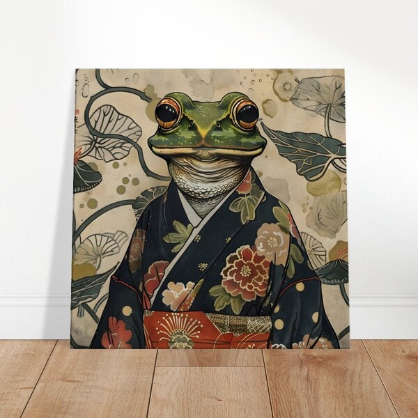 Kimono Frog Canvas