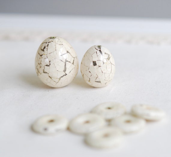 Egg Shell Beads Egg Shape Beads/real Egg Shell/egg Shell Ring Etsy