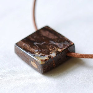 Boulder Opal Necklace pendant/unisex opal pendant/Father’s Day Mother’s Day gift/unique opal gift/one of a kind opal jewelry/birthday gift