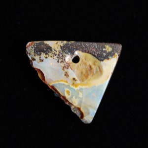 Boulder Opal necklace pendant/unisex jewelry/opal jewelry/men&#39;s accessory/fathers day gift/mothers day gift/anniversary gift/gift for him