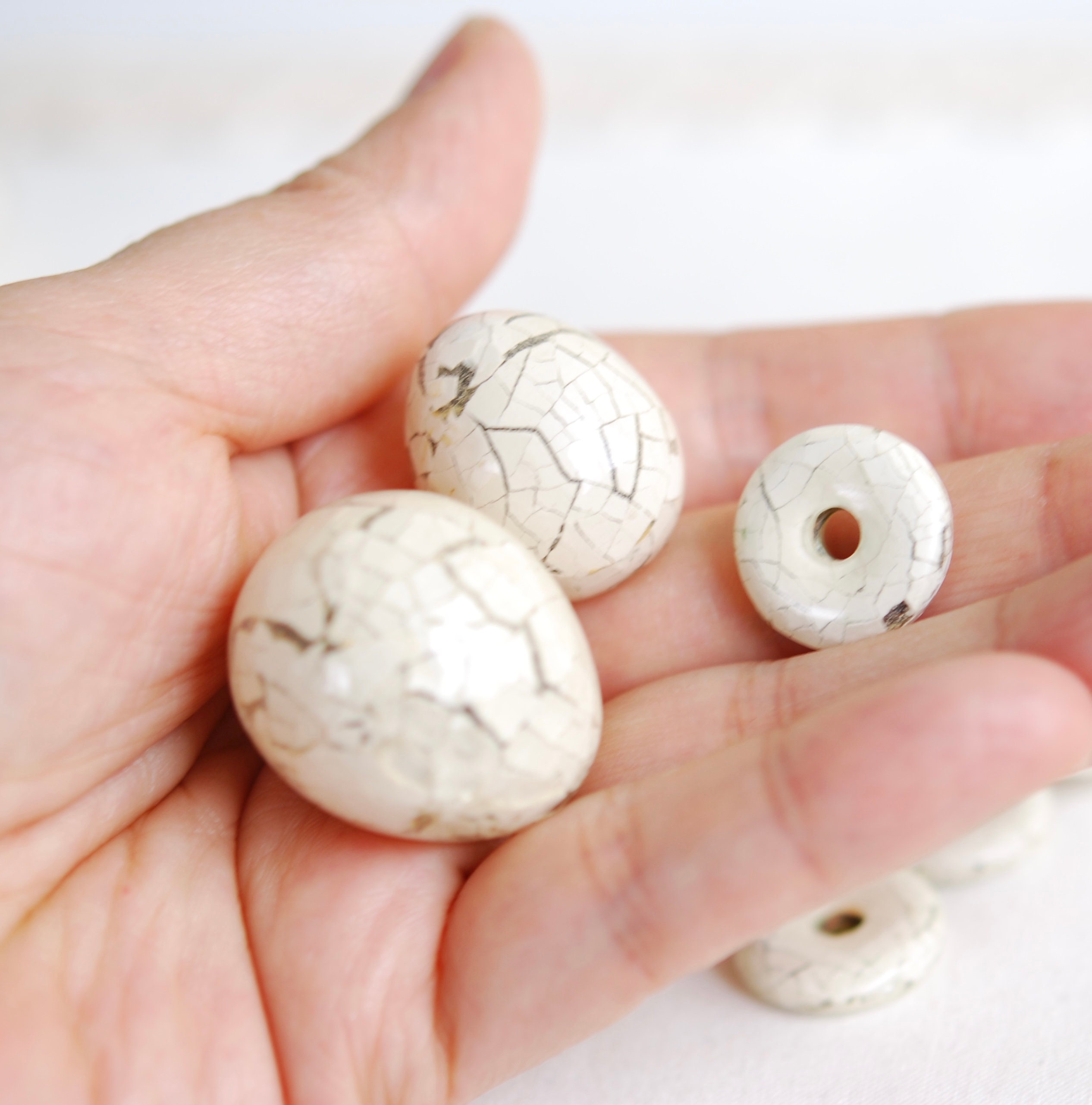 Egg Shell Beads Egg Shape Beads/real Egg Shell/egg Shell Ring Beads