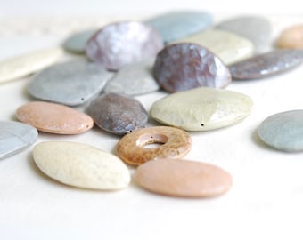 Assorted Mother of pearl beads/set shell beads/shell beads bundle/sea shell beads/various shell beads/seashell beads pack/jewelry making