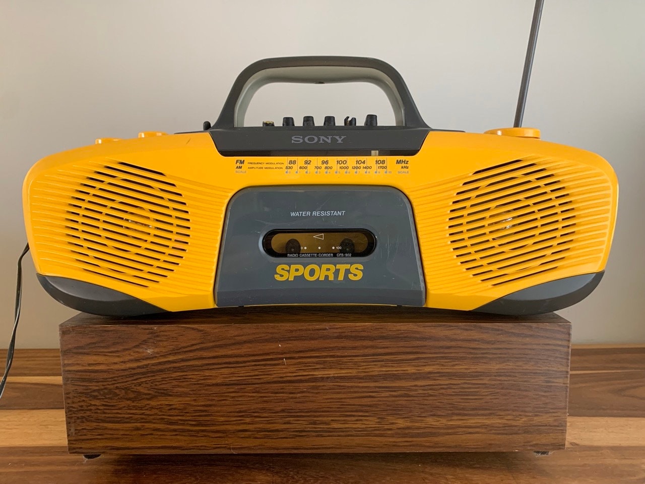 SONY SPORTS BOOMBOX Classic Yellow - Etsy