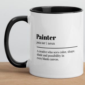 Definition Painter Mug Gift for Artist, Artist Definition, Artist Gift, Painter Mug, Painter gift, Art Student Gift, Art Student Mug