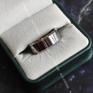 UK Seller- Mens Band Ring-Band Rings Men-  Statement Rings Men- Silver Band- Statement Rings-Band Ring Men- 316L Stainless Steel - Gift