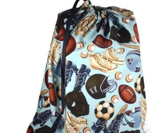 Santa Sack Sports Fabric Gift Bag Christmas Gift Bag Baseball Basketball Football Soccer Bag