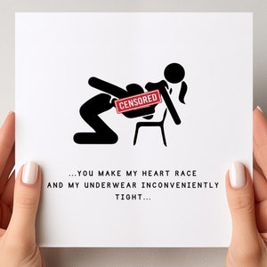 Divertente coppia maleducata regalo carta personalizzata maleducata anniversario carta sexy amore maleducato amore carta fidanzato fidanzata marito moglie maleducato divertente