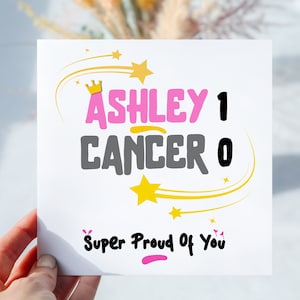 Regalo per il cancro Biglietto di auguri per il cancro tutto guarito Cancro 0 Tu 1 Il trattamento contro il cancro è terminato, sopravvissuto al cancro, congratulazioni, pronta guarigione, biglietto di lino