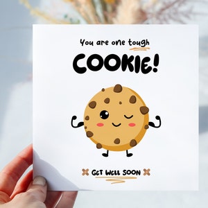 Carte de rétablissement Carte d'encouragement Carte de voeux Carte de survivant Vous êtes un Biscuit résistant