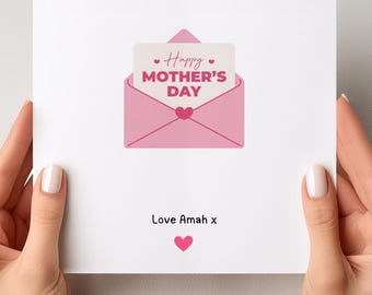 Personalised Mother’s Day Card | Happy Mother’s Day Mum Card | Custom Name Card | Mother’s Day