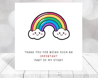 Personalised Teacher Thank You Card | End of Term Card | Custom Name ...