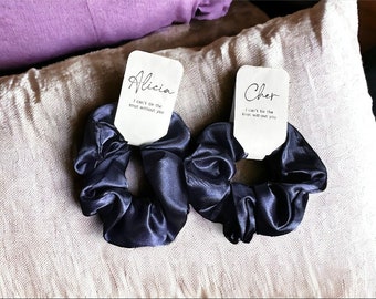 Navy Blue I do Crew Bridesmaid Hairband Proposal Scrunchies Bridal Party Accessories Wedding Bridal Hair Flower Girl Hen Party Favours