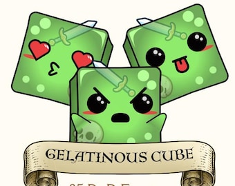 ゼラチン質キューブ | Discord と Twitch 向けの DnD をテーマにした 25 個のエモート