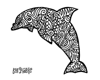 Dolphin Note Card Bank Notecard