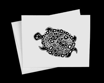 Turtles Notecard Blank Inside