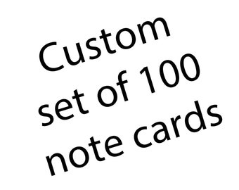 Custom Set of 100 cards at Wholesale Price - Select Any 100 Designs