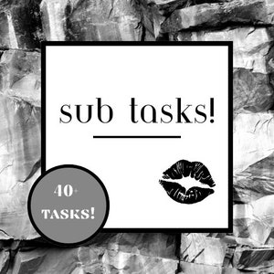 sub tasks instant digital download!