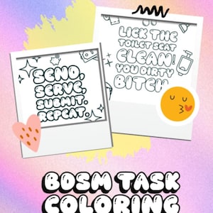 15 Page Digital Task Colouring Book