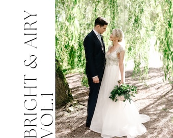 Bright and Airy Vol.1 - Best Lightroom & Photoshop Presets for Mobile and Desktop - Perfect for Wedding Photographers, Lifestyle, Editorial