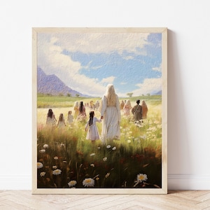 Gemälde der himmlischen Mutter, Ölgemälde, Kunst der Heiligen der Letzten Tage, HLT-Frauen, Mutter im Himmel, Kunstwerk, Frauen in der Geschichte des Evangeliums, Muttertagsgeschenk