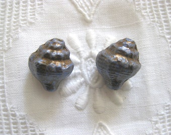 Pair Czech Glass