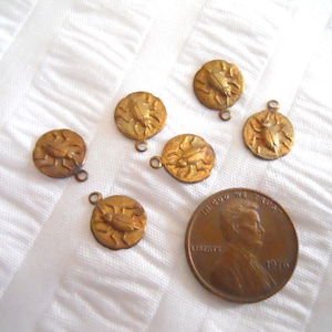 Tiny Vintage Beetle Charms