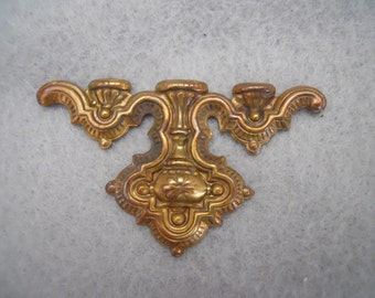 Victorian Oxidized Brass Stamping