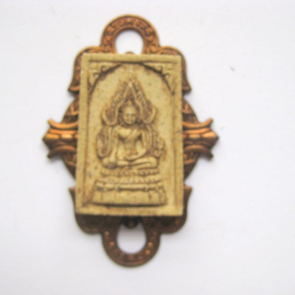 Antique Thai Temple Monastery Amulet Pendant #19