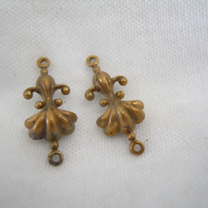 Dainty Vintage Brass Connectors