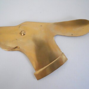 Vintage Brass Dog Stamping