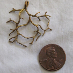 Brass Tree Branch Stamping image 2