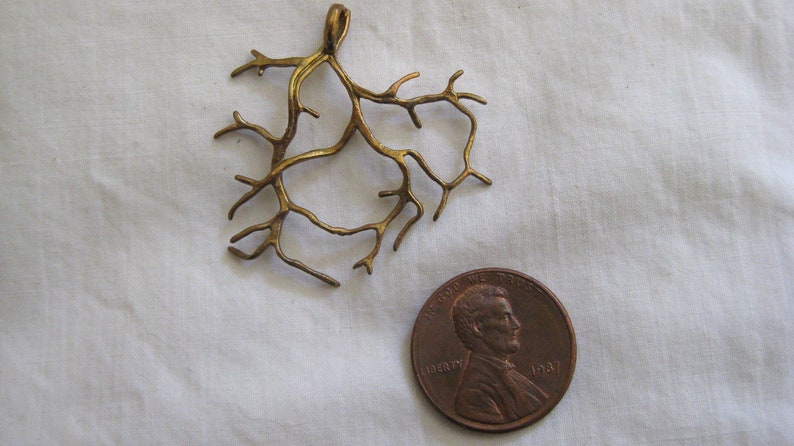 Brass Tree Branch Stamping image 2