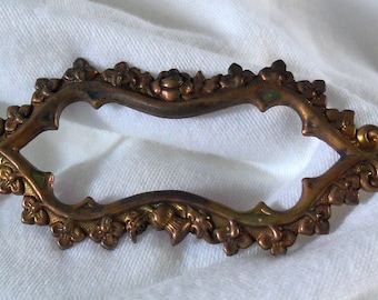 Vintage Brass Floral Frame