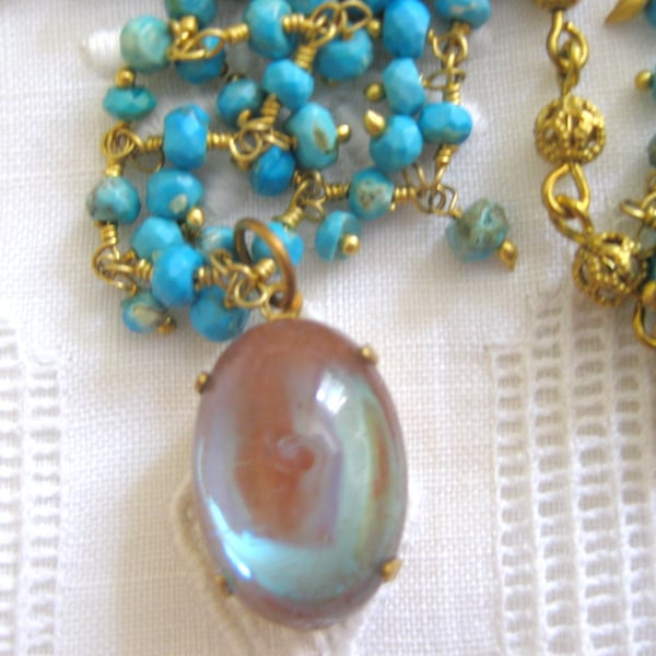 Saphiret Turquoise Bead Necklace