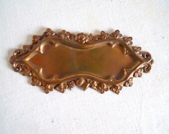 Vintage Brass Floral Frame