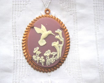 Vintage Hummingbird  Pendant