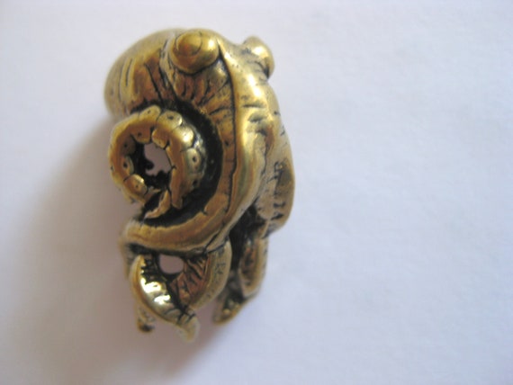 Brass Octopus Bead
