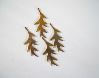 Vintage Brass Leaves