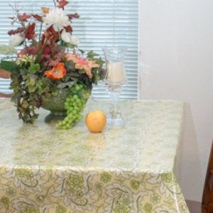 Laminated Tablecloth Traditional with zaig-zag hem choose your size and your print laminated cotton BPA & PVC Free image 5