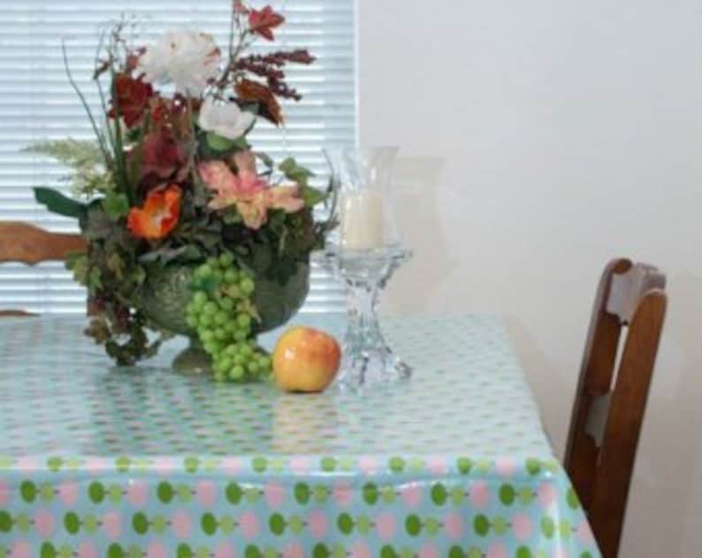 Laminated Tablecloth Traditional choose your size and your print laminated cotton BPA & PVC Free image 3